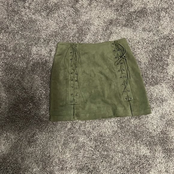 Abbeline suede mini‎ skirt women small - Picture 6 of 9